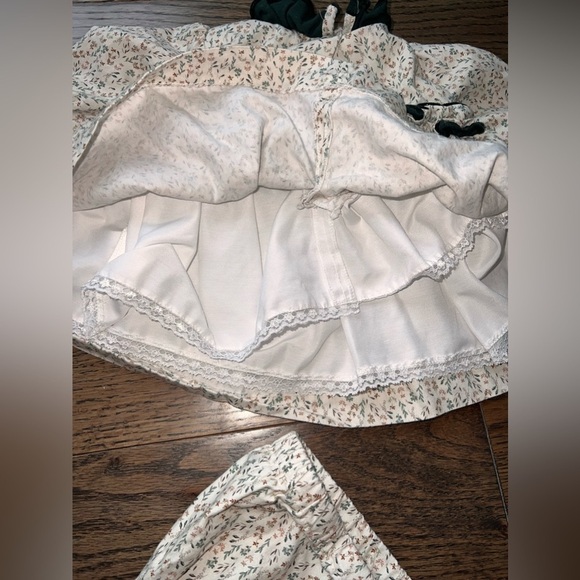 Floral Kids Dress with Bloomers 12 months European designer Foque - Picture 4 of 7